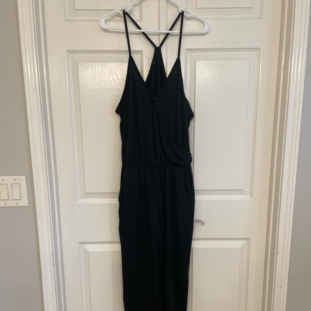 Racer back spaghetti strap jumpsuit